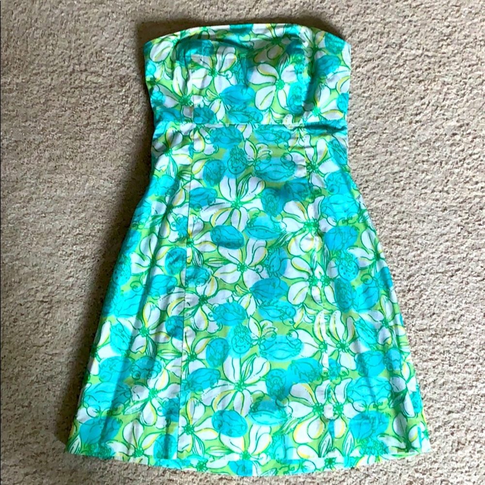 Strapless Lilly Pulitzer midi dress
